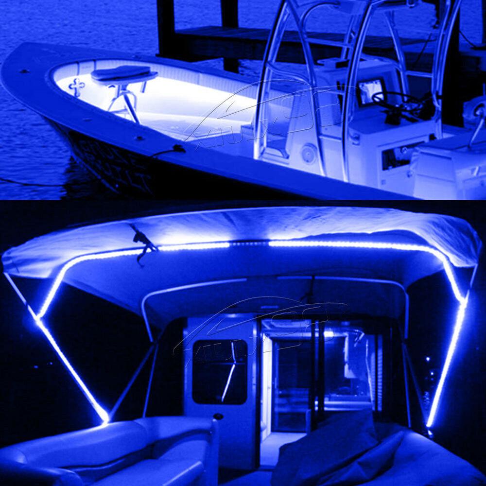 PSEQT 4Pcs 3'' Marine Boat Interior Lights Green LED Boat Deck  Courtesy Light Round 6 LED Stern Transom Anchor Light Waterproof 12V Night  Fishing Pontoon Lights w/Green Lens Surface mount 