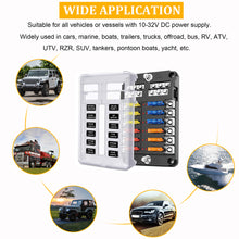 Load image into Gallery viewer, 12 Way Auto Car Boat Blade Fuse Block