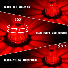Load image into Gallery viewer, 2pcs 30 LED Watermelon Lights with Steady,360°Rotating&amp;Strobe Mode Surface Mount 12-24V