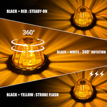 Load image into Gallery viewer, 2pcs 30 LED Watermelon Lights with Steady,360°Rotating&amp;Strobe Mode Surface Mount 12-24V