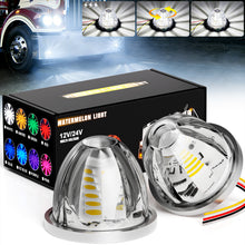 Load image into Gallery viewer, 2pcs 30 LED Watermelon Lights with Steady,360°Rotating&amp;Strobe Mode Surface Mount 12-24V