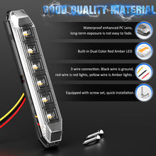 Load image into Gallery viewer, 10pcs 4.7&#39;&#39; Dual Color LED Truck Trailer Side Marker Lights Strip Amber Red
