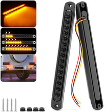 Load image into Gallery viewer, Smoked Amber LED Truck Trailer Strip Turn Signal Lights