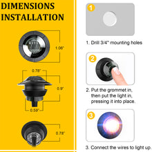 Load image into Gallery viewer, 10x Smoked Amber-Blue Dual Color LED Truck Trailer Side Marker Lights