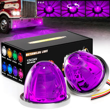 Load image into Gallery viewer, 2pcs 30 LED Watermelon Lights with Steady,360°Rotating&amp;Strobe Mode Surface Mount 12-24V