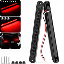 Load image into Gallery viewer, 2pcs Smoked Red LED Truck Trailer Tail Brake Lights