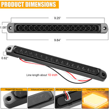 Load image into Gallery viewer, Smoked Amber LED Truck Trailer Strip Turn Signal Lights