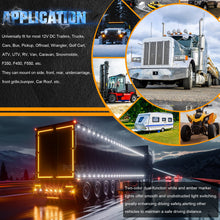 Load image into Gallery viewer, 10pcs 4.7&#39;&#39; Dual Color LED Truck Trailer Side Marker Lights Strip Amber White