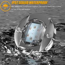 Load image into Gallery viewer, 6PCS 3&#39;&#39; Round 12V RGBW LED Marine Boat Deck Courtesy Light