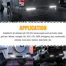 Load image into Gallery viewer, Smoked LED Truck Trailer Tail White Flashing Reverse Backup Lights