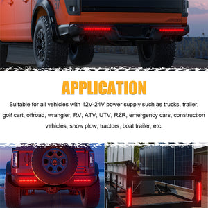 Red LED Brake Tail Lights Bar for Truck Trailer