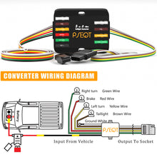 Load image into Gallery viewer, PSEOT 3-to-2-Wire Taillight Converter Kit - Universal Brake/Turn Signal Adapter