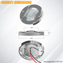 Load image into Gallery viewer, 6PCS 3&#39;&#39; Round 12V RGBW LED Marine Boat Deck Courtesy Light