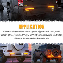 Load image into Gallery viewer, Smoked Amber LED Truck Trailer Strip Turn Signal Lights