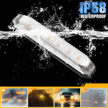 Load image into Gallery viewer, 10pcs 4.7 Inch Dual Color LED Truck Trailer Side Marker Lights Strip Amber Blue