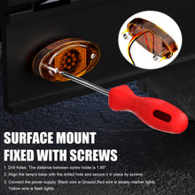 Load image into Gallery viewer, 10PCS 9-LED Dual Function (Steady + Strobe) Oval Trailer Marker Lights Waterproof 12V