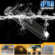 Load image into Gallery viewer, 10pcs 4.7 Inch Dual Color LED Truck Trailer Side Marker Lights Strip Amber Green Smoked Lens