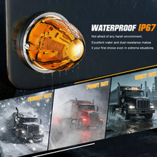 Load image into Gallery viewer, 2pcs 30 LED Watermelon Lights with Steady,360°Rotating&amp;Strobe Mode Surface Mount 12-24V