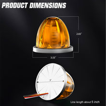 Load image into Gallery viewer, 2pcs 30 LED Watermelon Lights with Steady,360°Rotating&amp;Strobe Mode Surface Mount 12-24V