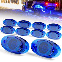 Load image into Gallery viewer, 10PCS 9-LED Dual Function (Steady + Strobe) Oval Trailer Marker Lights Waterproof 12V