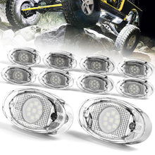 Load image into Gallery viewer, 10PCS 9-LED Dual Function (Steady + Strobe) Oval Trailer Marker Lights Waterproof 12V