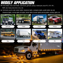 Load image into Gallery viewer, 2pcs 30 LED Watermelon Lights with Steady,360°Rotating&amp;Strobe Mode Surface Mount 12-24V