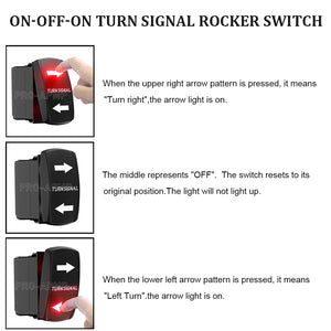 1pcs Red LED Rocker Switch (62 Styles Select) For Car Boat RV