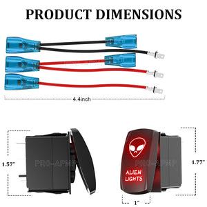 1pcs Red LED Rocker Switch (62 Styles Select) For Car Boat RV