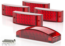 Load image into Gallery viewer, 5Pcs 6Inch Red Flowing Strobe LED Side Marker/Tail Lights