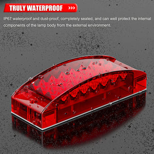 5Pcs 6Inch Red Flowing Strobe LED Side Marker/Tail Lights