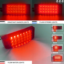 Load image into Gallery viewer, 5Pcs 6Inch Red Flowing Strobe LED Side Marker/Tail Lights