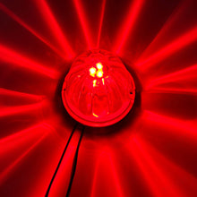 Load image into Gallery viewer, 2-Pack Red LED Watermelon Lights Glass Lens Chrome Bezel