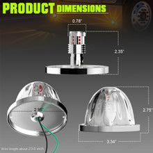 Load image into Gallery viewer, 2-Pack Amber LED Watermelon Lights Clearance/Side Marker Light For Truck Trailer