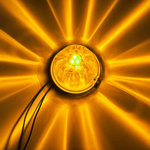 2-Pack Amber LED Watermelon Lights Clearance/Side Marker Light For Truck Trailer
