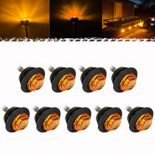 Load image into Gallery viewer, 9PCS 3/4&quot; Round Led Marker lights 3 wire for  Truck Trailer Caravan RV