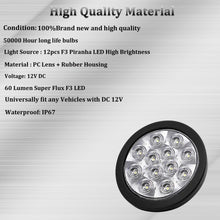 Load image into Gallery viewer, 4&#39;&#39; Round White LED Truck Trailer Reverse Backup Light 12V