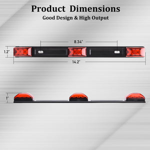 15"Red LED Marker Clearance ID Light Bar