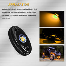 Load image into Gallery viewer, 4Pods Amber 9LED Rock Lights