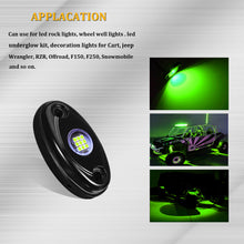 Load image into Gallery viewer, 4 Pods Green 9LED Rock Lights