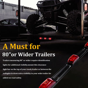 15"Red LED Marker Clearance ID Light Bar