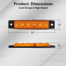 Load image into Gallery viewer, 3.8 inch led marker lights for truck amber