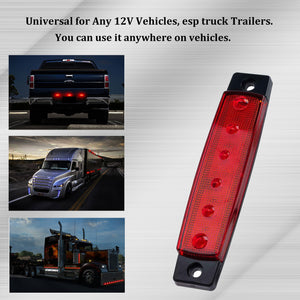 3.8 inch marker lights red