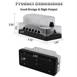 6-Way Mini Blade Fuse Block