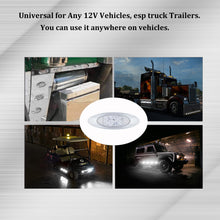 Load image into Gallery viewer, 4x 6.5&#39;&#39; White 16 LED Marker Lights for Truck Trailer Caravan RV