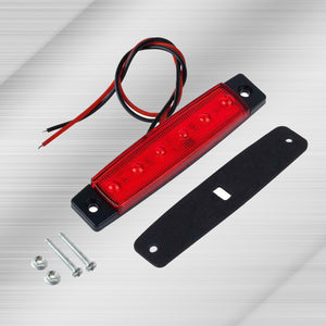 3.8 inch marker lights red