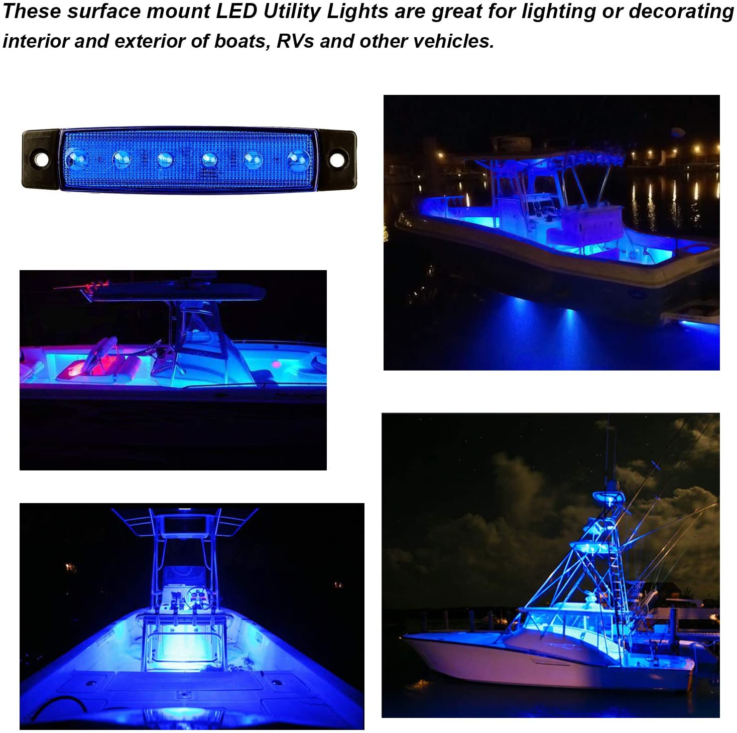 Blue LED Marine Boat Deck Courtesy Lights 3.8 – PSEQT