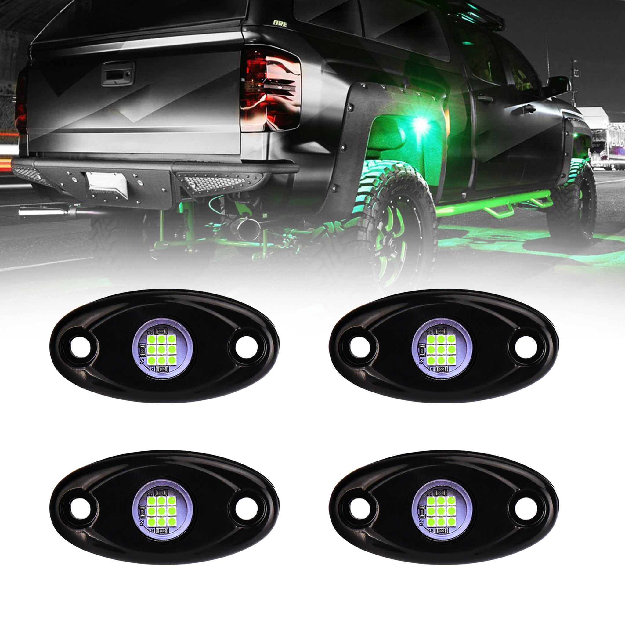 Amazon.com: LY8 6Pods LED Rock Lights White Neon Underglow