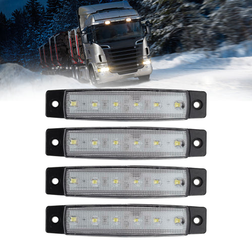 3.8 inch side marker lights white for truck