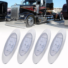 Load image into Gallery viewer, 4x 6.5&#39;&#39; White 16 LED Marker Lights for Truck Trailer Caravan RV