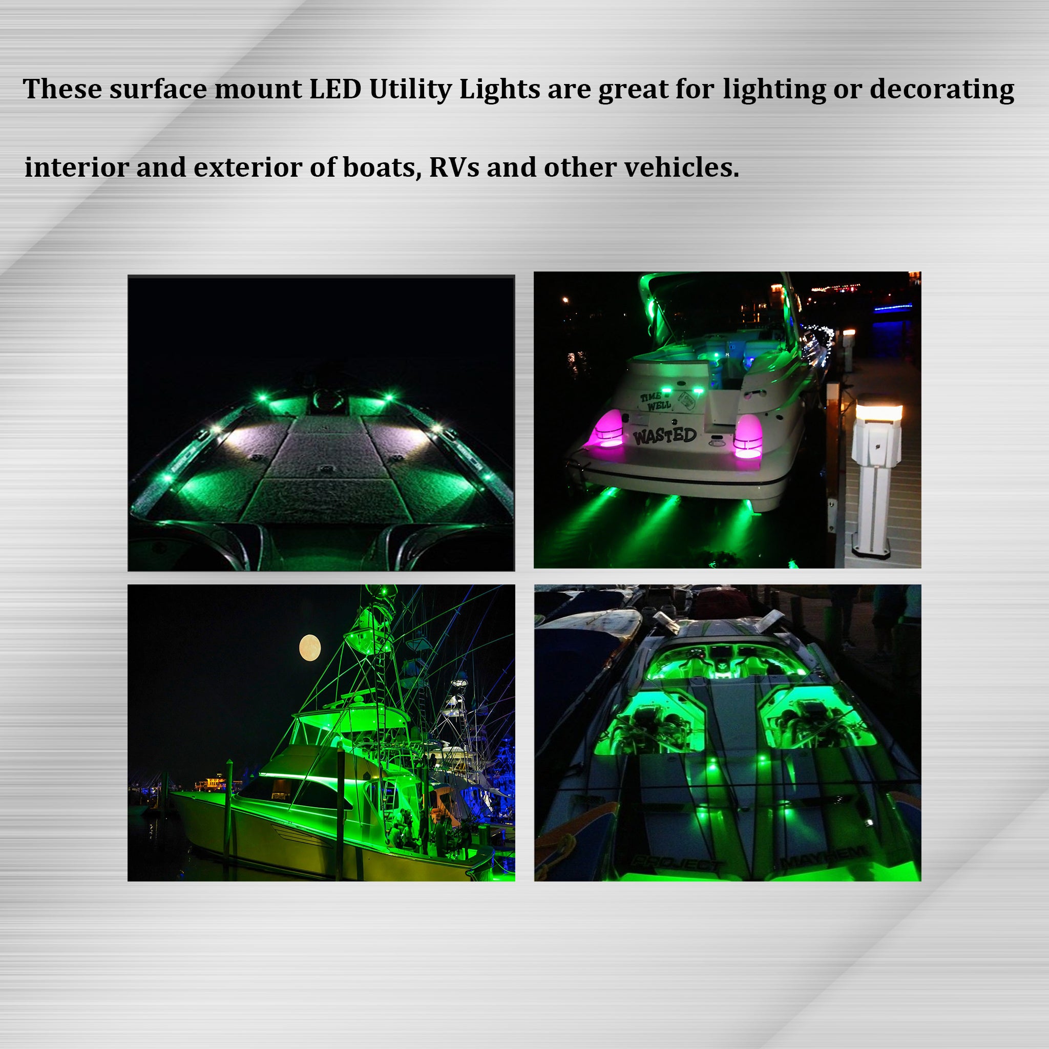 Green LED Marine Boat Deck Courtesy Lights – PSEQT